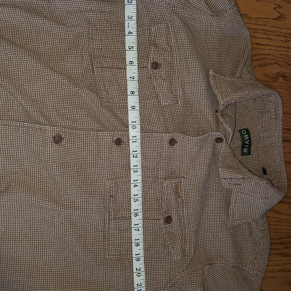 Orvis large plaid long sleeve button down. Brown. - Picture 8 of 12